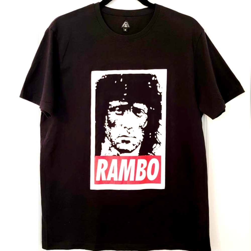 Vintage Rambo Graphic Tee Men's Size M